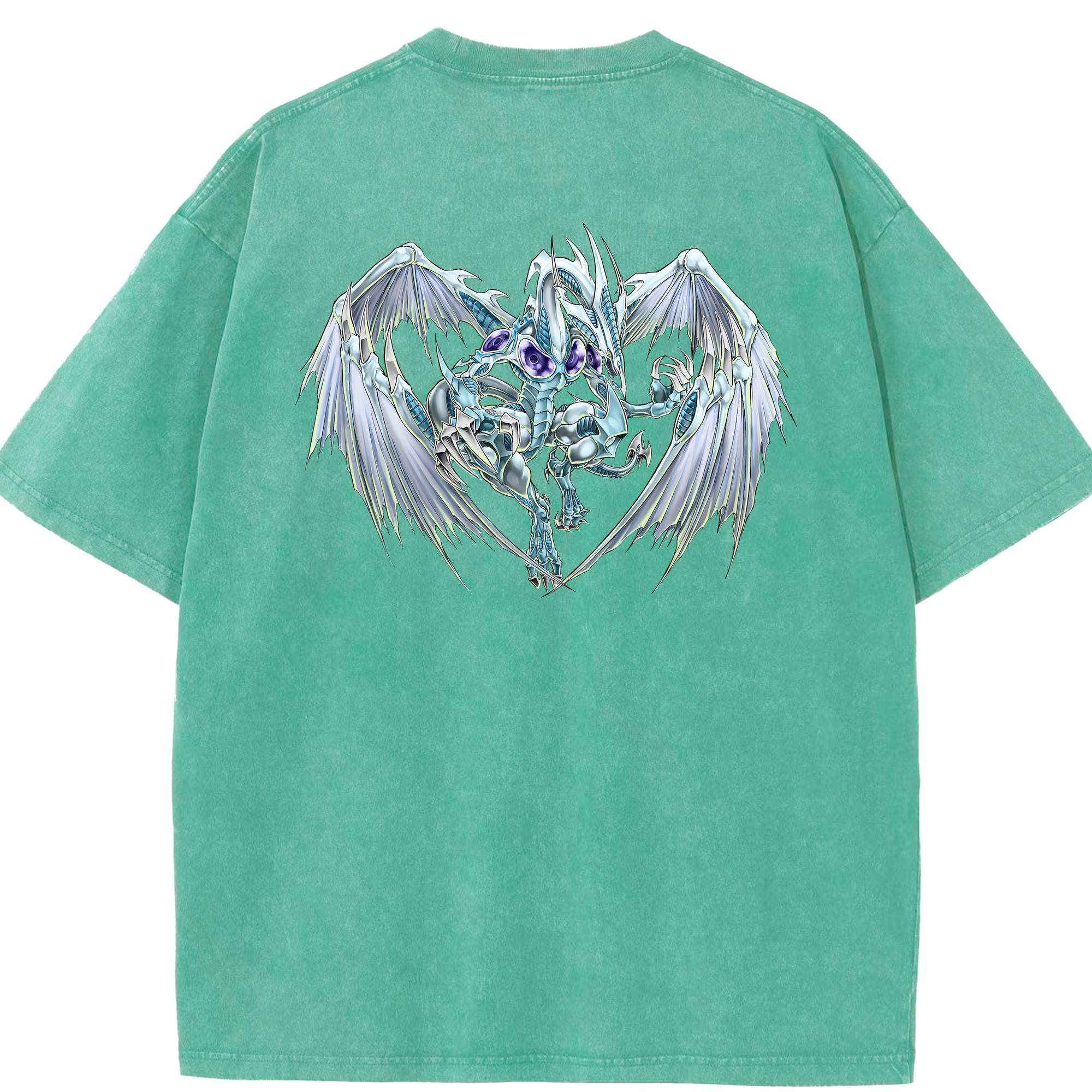 （画像用） 遊☆戯☆王 Yu-Gi-Oh! 綿100% ヴィンテージ風 半袖Tシャツ（背面プリント）